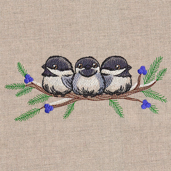 Sweet Snowy Chickadees - Image 4
