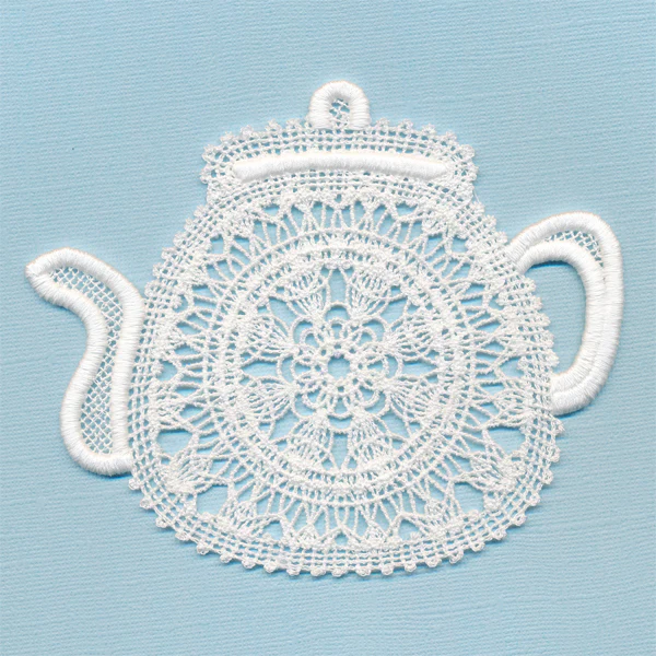 Sweet Teapot Doily (Battenburg Lace) - Image 3