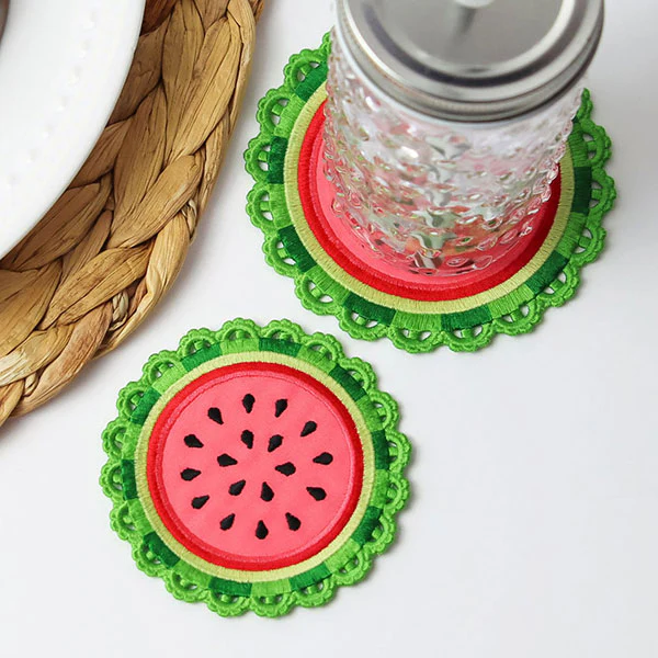 Sweet Watermelon Coaster (In-the-Hoop) - Image 3