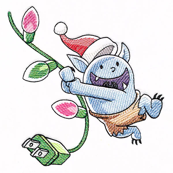 Swinging on Lights Christmas Bobblin - Image 3