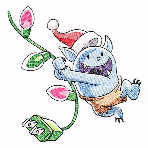 Swinging on Lights Christmas Bobblin - Image 5