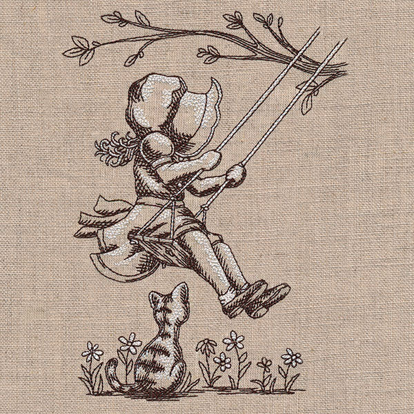 Swinging on Trees Sunbonnet Sue - Image 5