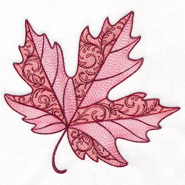Swirling Fall Details Maple Leaf - Image 2