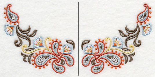 Swirling Paisley Neckline (Crewneck) (Split) - Image 2