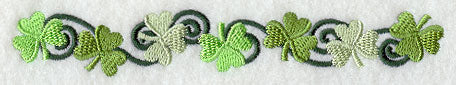 Swirling Shamrocks Thin Border - Image 2