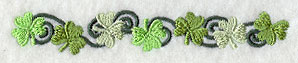 Swirling Shamrocks Thin Border - Image 3