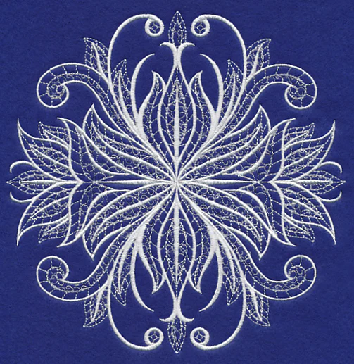 Swirling Symphony Flourish (Whitework) - Image 2