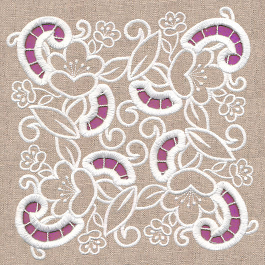 Swirls Square (Cutwork) - Image 2