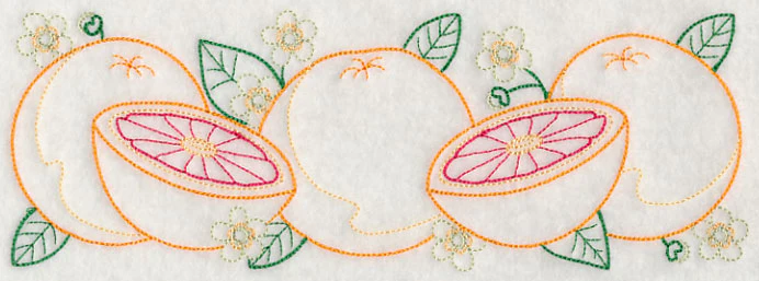 Tangy Grapefruit Border (Vintage) - Image 2