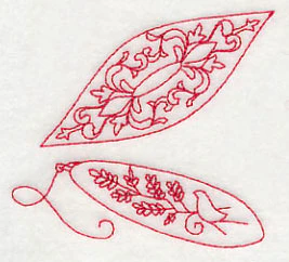 Tatting Shuttle 3 (Redwork) - Image 2