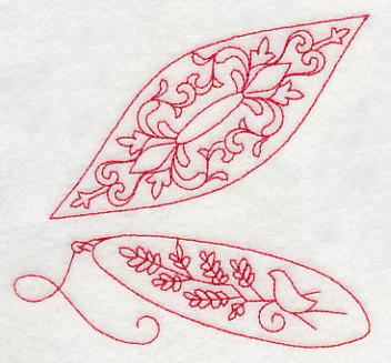Tatting Shuttle 3 (Redwork) - Image 3