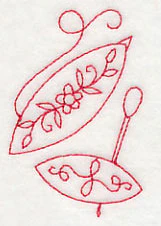 Tatting Shuttle 4 (Redwork) - Image 2