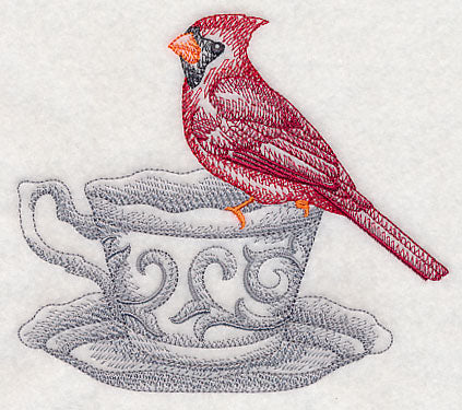 Tea Party Cardinal (Toile) - Image 3