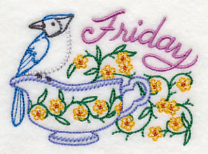 Tea Time Bird on Friday (Vintage) - Image 2