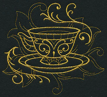 Teacup Filigree (Goldwork) - Image 3