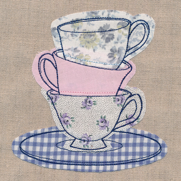 Teacup Stack (Crafty Cut Applique) - Image 4