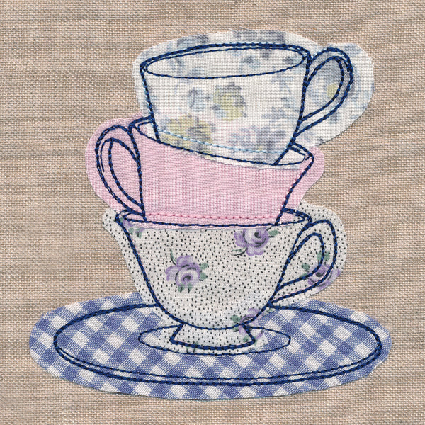 Teacup Stack (Crafty Cut Applique) - Image 5
