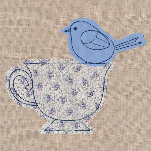 Teacup with Bird (Crafty Cut Applique) - Image 6