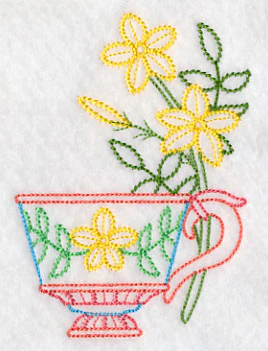 Teacup with Jasmine (Vintage) - Image 2