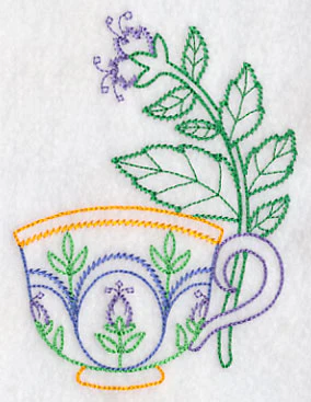 Teacup with Spearmint (Vintage) - Image 2