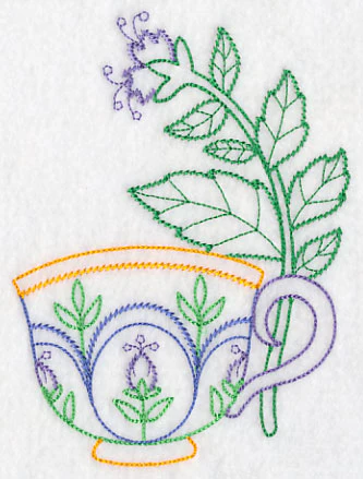 Teacup with Spearmint (Vintage) - Image 4