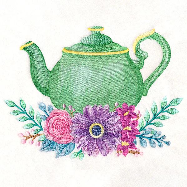 Teapot Bouquet in Watercolor - Image 4