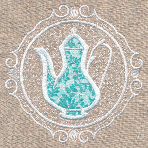 Teapot Cameo (Applique) - Image 3