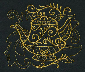 Teapot Filigree (Goldwork) - Image 4