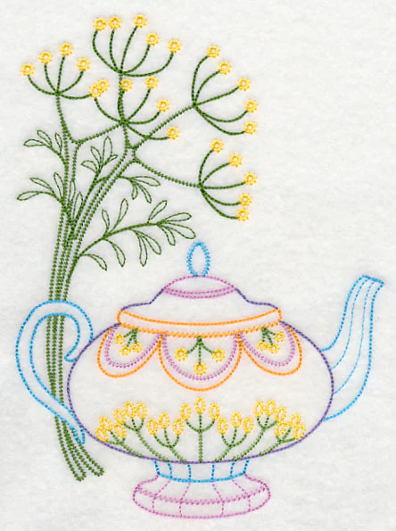 Teapot with Dill (Vintage) - Image 4