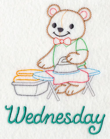 Teddy Bear Irons on Wednesday (Vintage) - Image 3