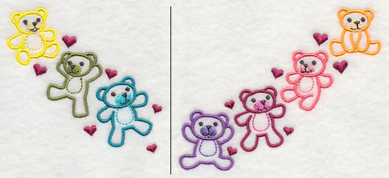 Teddy Bears Neckline (V-Neck) (Split) - Image 2