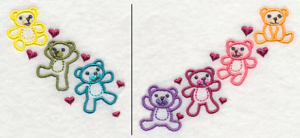 Teddy Bears Neckline (V-Neck) (Split) - Image 3