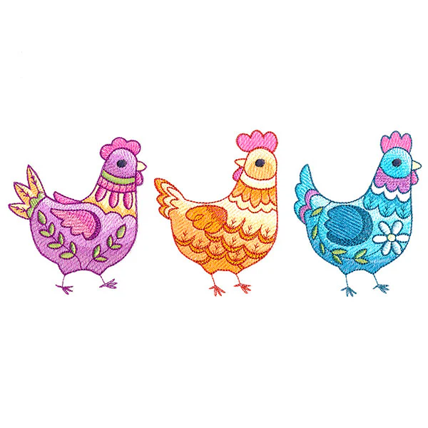 Textured and Fancy Chicken Trio - Image 3