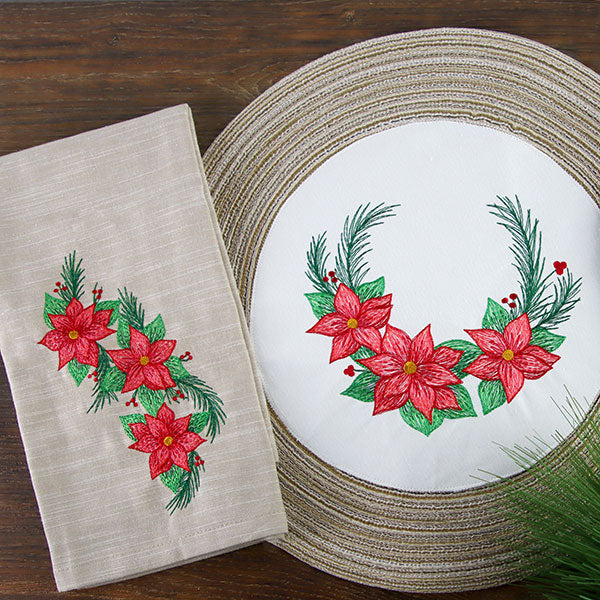 Textured Christmas Poinsettias Feature - Image 6