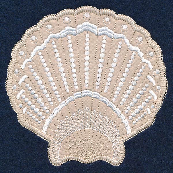 Textured Fan Shell (Heirloom Applique) - Image 3