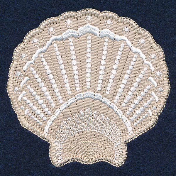 Textured Fan Shell (Heirloom Applique) - Image 6