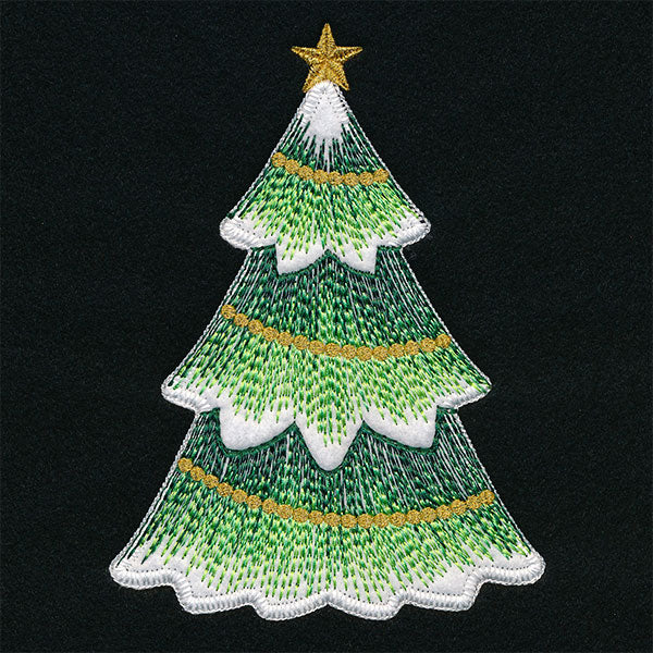 Textured & Festive Christmas Tree (Applique) - Image 5