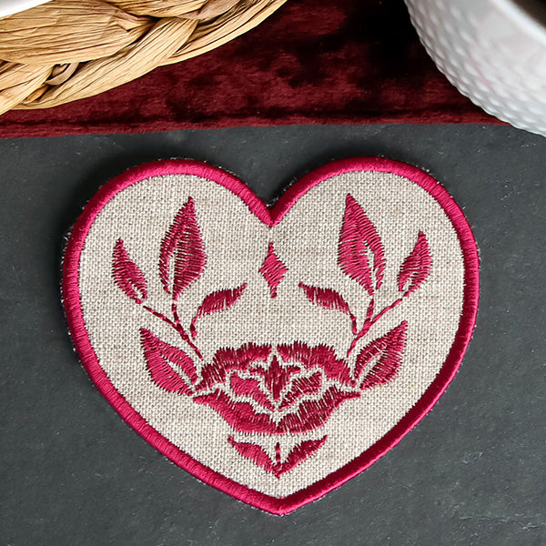 Textured Heart Coaster 4 (In-the-Hoop) - Image 3