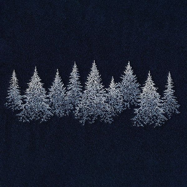 Textured Winter Tree Border - Image 3