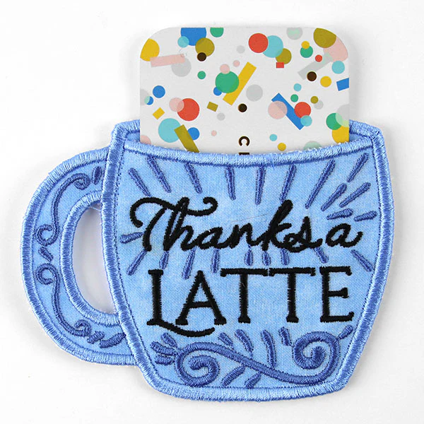 Thanks a Latte Gift Card Holder (In-the-Hoop) - Image 5