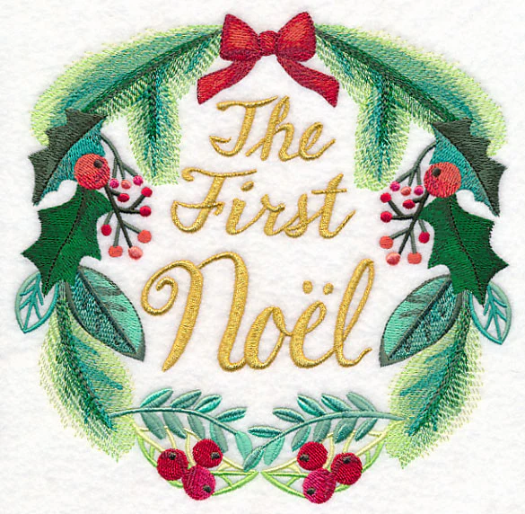 The First Noel Wreath in Watercolor - Image 4