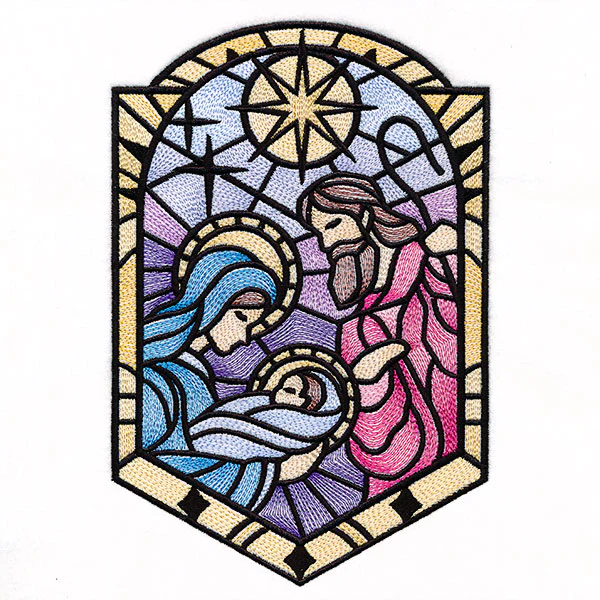 The Holy Family in Stained Glass - Image 3