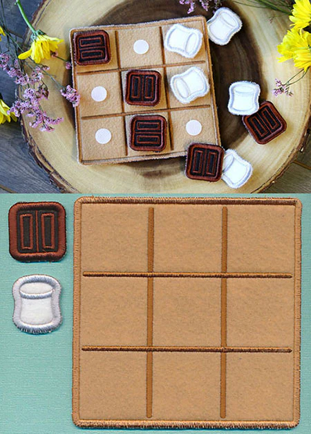 Tic-Tac-Toe S'mores (In-the-Hoop) - Image 5