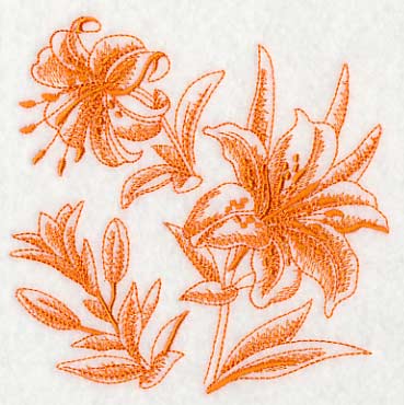 Tiger Lily Botanical (Toile) - Image 4