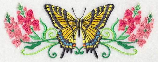 Tiger Swallowtail and Flowers - Image 4