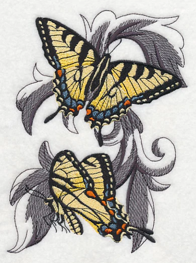 Tiger Swallowtails with Baroque Background - Image 4