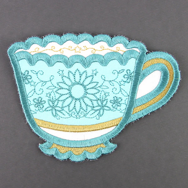 Timeless Teacup Coaster (In-the-Hoop) - Image 5