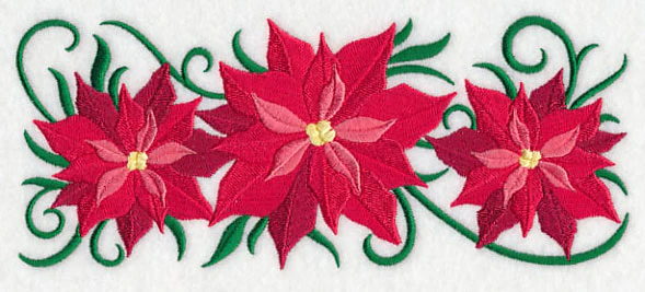 Tis the Season Poinsettia Border - Image 2