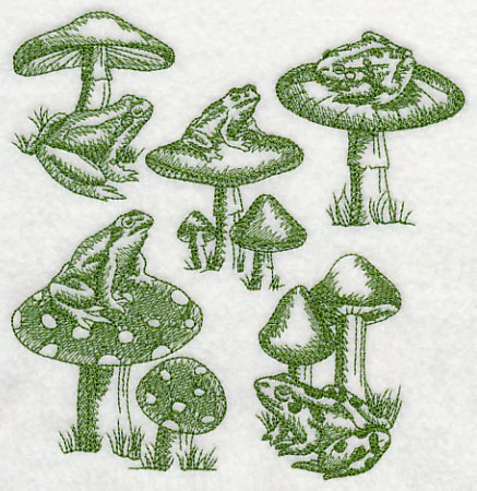 Toad and Stool Medley (Toile) - Image 3