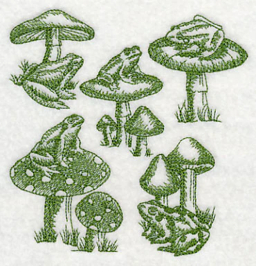 Toad and Stool Medley (Toile) - Image 4